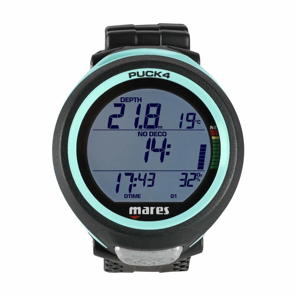 Mares PUCK 4 Dalış Bilgisayarı Siyah/Turkuaz
