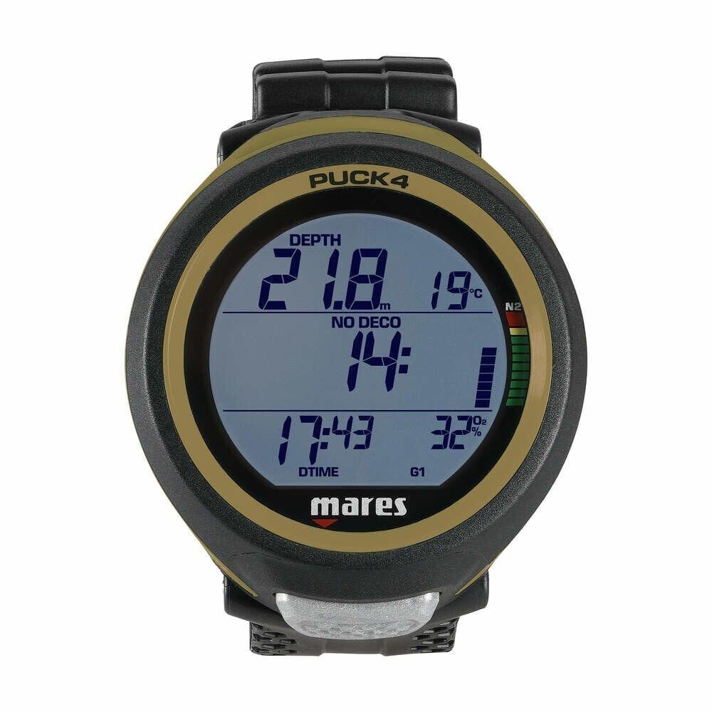 Mares PUCK 4 Dalış Bilgisayarı Siyah/Zeytin Yeşili