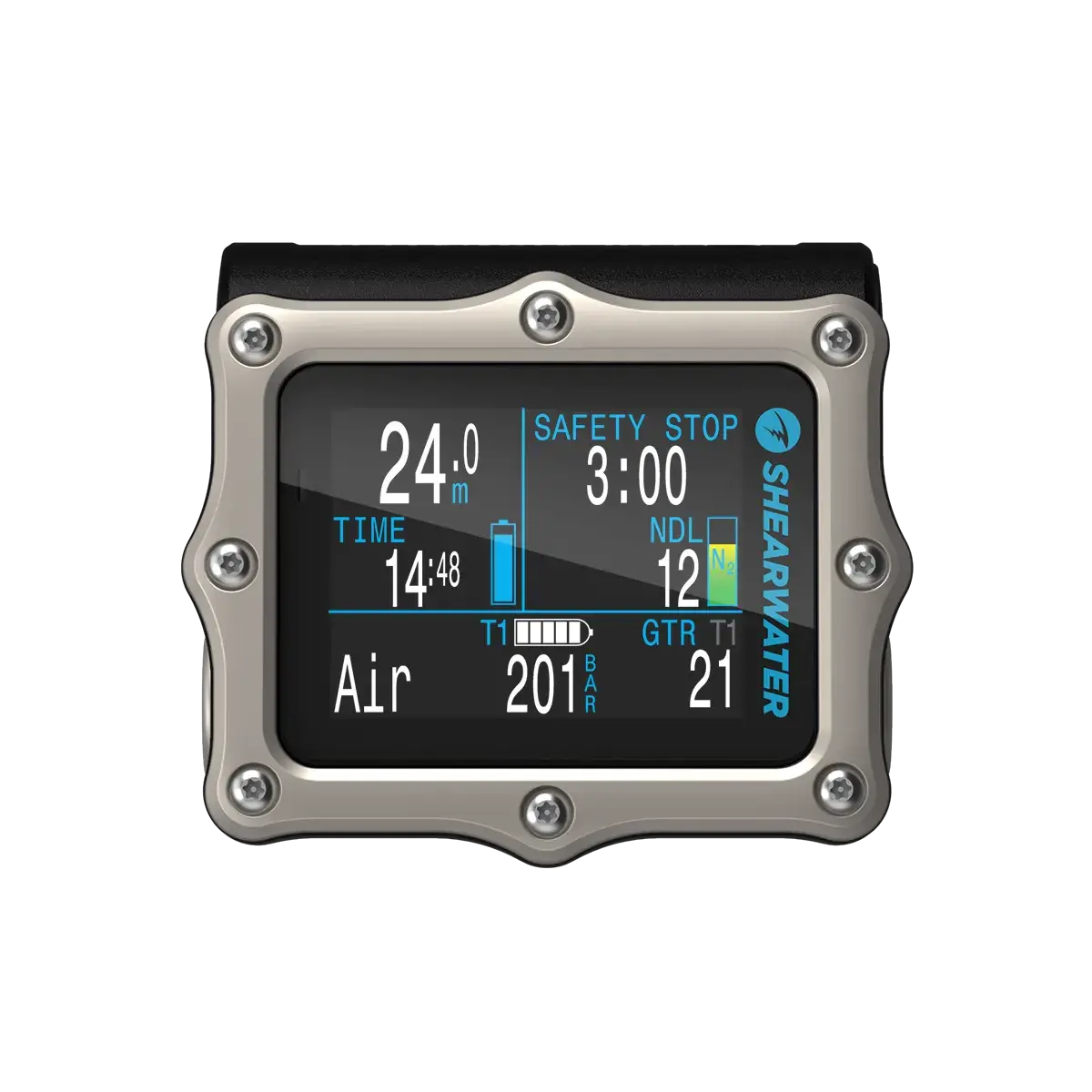 SHEARWATER Perdix 2 Ti Grey Dalış Bilgisayarı