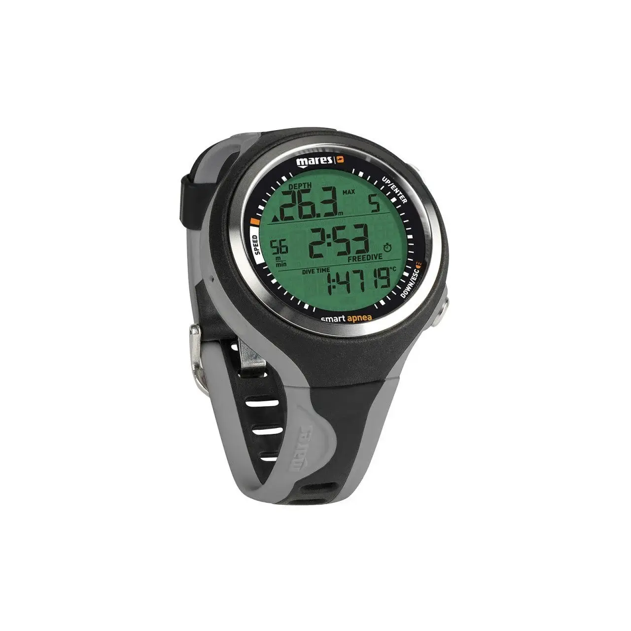 Mares Smart Apnea Dalış Bilgisayarı Siyah/Gri