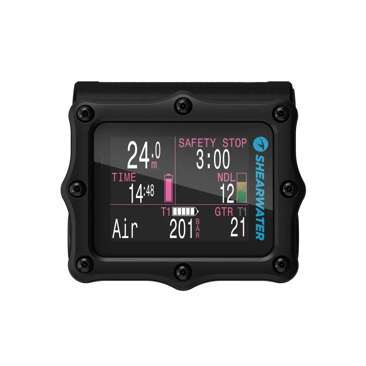 SHEARWATER Perdix 2 Ti Black Dalış Bilgisayarı