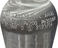 7,0 L. Alüminyum Tüp-Vanalı (Dalış Tüpü)