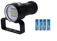 IPX8 27 LED'li 12000 Lümen Dalış Feneri - Pil Dahil