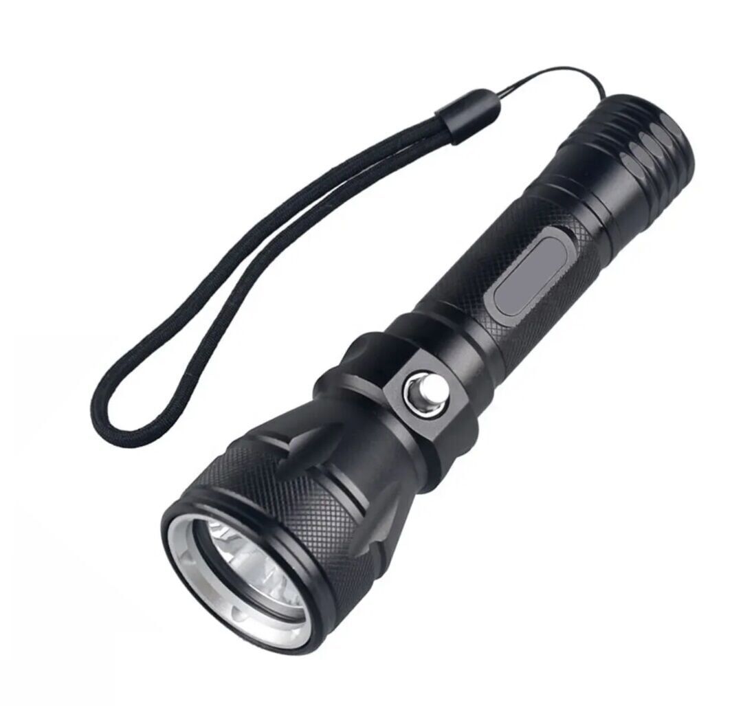 IPX8  T6/L2 1500 lümen Dalış Feneri + Pil