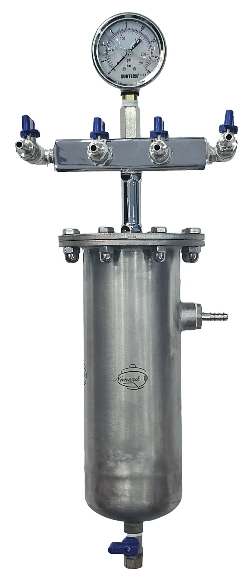 Kompresör Filtresi - 4 çıkış 10mm Hortum için